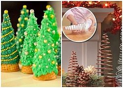 Cây thông Noel handmade trang trí bàn làm việc công sở