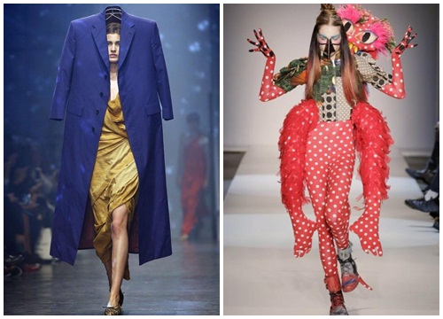 Muôn kiểu trang phục 'trời ơi đất hỡi' được trình diễn trên sàn catwalk