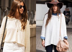 Sành điệu ngày lạnh cùng áo khoác len sweater nữ đẹp thu đông