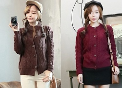 Áo khoác cardigan nữ dáng ngắn đẹp khuấy đảo xu hướng thu đông