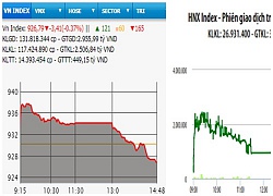 Lực cầu yếu, VN-Index đảo chiều giảm điểm