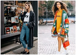 Muôn kiểu mặc đẹp với cardigan dáng dài ngày đông