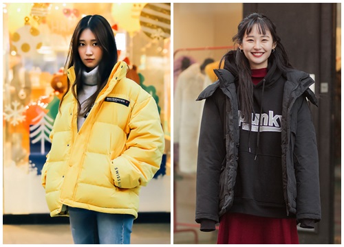 Street style Hàn: Bắt đầu xuất hiện những chiếc áo phao 'sâu đo'