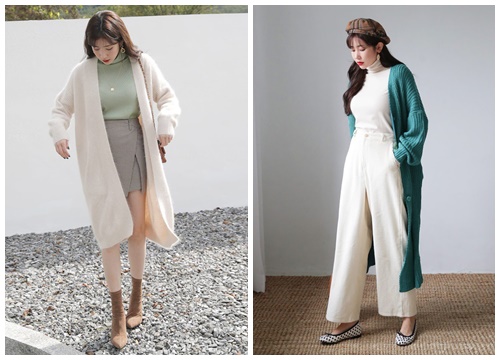 3 mẫu cardigan làm bạn với mùa đông Hà Nội