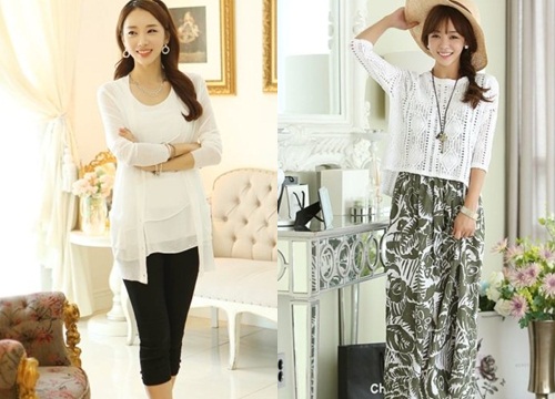 Áo khoác cardigan nữ Hàn Quốc đẹp trẻ trung