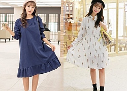 Đầm oversize dáng suông đẹp cho nàng gầy gò nổi bật