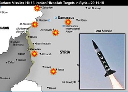 Israel dội "bão lửa" vào Syria: 15 điểm nóng Iran bị tấn công