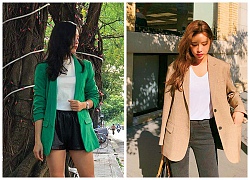 Xuống phố với áo khoác blazer