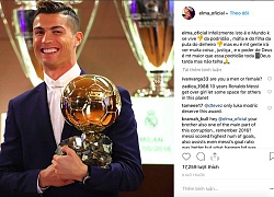 Cô chị của Ronaldo ám chỉ "xã hội đen" và "những đồng tiền bẩn thỉu" khiến cậu em mất Quả bóng vàng