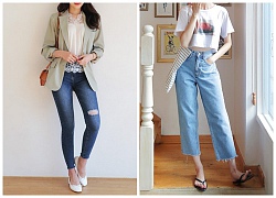 Giúp nàng chân ngắn ăn gian thêm cả "chục phân" với các kiểu quần jeans này