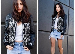 Mọi tín đồ thời trang mê mẩn áo khoác bomber jacket nữ đẹp thu đông