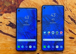 Samsung Galaxy S10 + có hai camera mặt trước hình viên thuốc