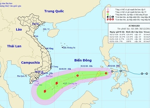 Chuyên gia khí tượng nhận định về đường đi và ảnh hưởng của cơn bão cuối năm 2018