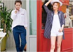 Cực chất với áo sơ mi nữ oversize đẹp form dáng chuẩn hàn quốc