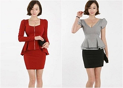 Diện áo sơ mi nữ peplum đẹp che khuyết điểm bụng béo