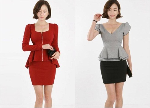 Diện áo sơ mi nữ peplum đẹp che khuyết điểm bụng béo