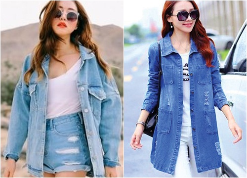 Diện đồ với áo khoác jeans