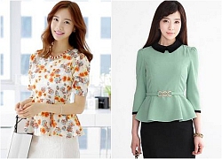 Mix đồ với áo peplum đẹp cho nàng công sở thanh lịch