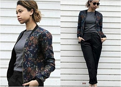 Mọi tín đồ thời trang mê mẩn áo khoác bomber jacket nữ đẹp đông