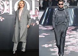 Kate Moss, Bella Hadid mặc đồ nam ngồi hàng ghế đầu show Dior Homme