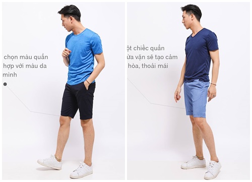 Bí quyết chọn quần short nam cho chàng trai có chiều cao khiêm tốn