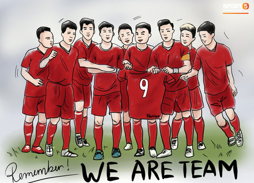 Bộ tranh chibi cute hết cỡ về hành trình của tuyển Việt Nam tại AFF Cup 2018