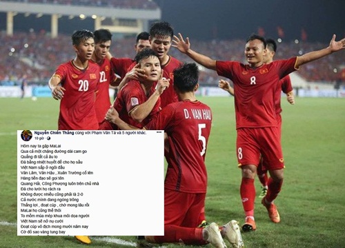 'Đá cho lưới họ rách ra/ Không được nhiều cũng phải là 2-0' - Bài thơ cổ vũ ĐT Việt Nam đang hot nhất MXH