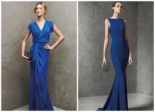 Đầm dạ hội màu xanh DH025