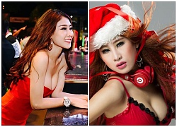 DJ Oxy quá gợi cảm khi biến ruy băng gói quà nhỏ xíu thành bra 16+