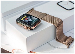 Hình ảnh Apple Watch Series 4 bản thép vàng, bóng bẩy và sang trọng