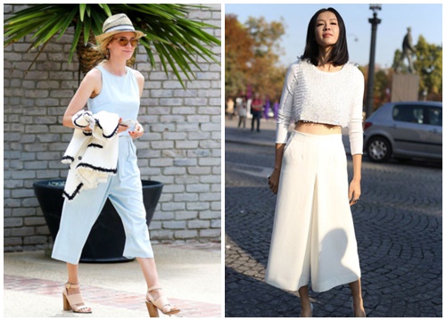 Nên mặc gì với quần Culottes?