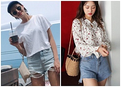 Nên mặc gì với quần Jean shorts