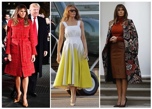 Phong cách thời trang đối lập của hai vị đệ nhất phu nhân Melania Trump và Bành Lệ Viện