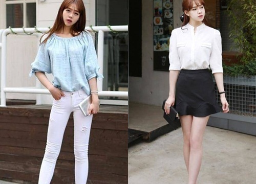 Thay đổi style mỗi ngày với áo sơ mi nữ hàn quốc tay lửng đẹp