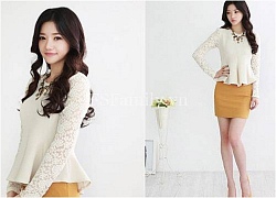 Áo peplum ren nữ đẹp dành riêng cho nàng công sở