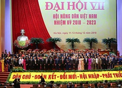 Chủ tịch Thào Xuân Sùng tuyên bố bế mạc ĐH Hội Nông dân Việt Nam VII