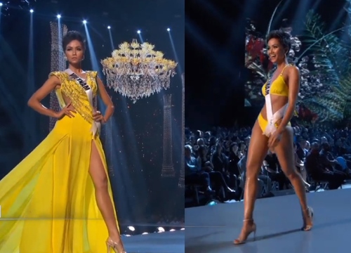 H'Hen Nie rạng rỡ, nụ cười luôn trên môi trong đêm bán kết Miss Universe 2018