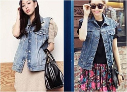 Kiểu áo khoác nữ denim đẹp thời trang ngày lạnh đông