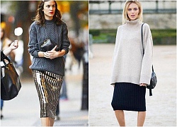 Sành điệu ngày lạnh cùng áo khoác len sweater nữ đẹp đông