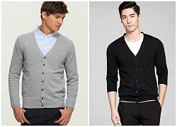 10 mẫu áo khoác nam cardigan dáng ngắn khiến chàng mê mẩn