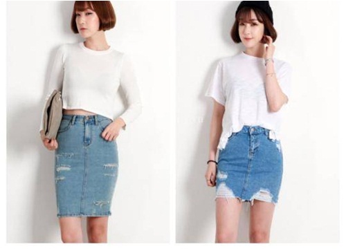 Chân váy jeans đẹp xu hướng thời trang hàn quốc hot