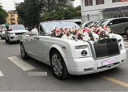 Đám cưới đại gia Hà thành quy tụ Rolls-Royce Phantom Drophead Coupe và cặp Range Rover đúng ngày Việt Nam vô địch