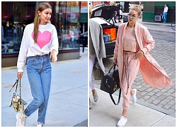 Diện sắc hồng không "sến súa" trong mùa đông như Gigi Hadid