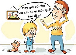 Tối cười: Ông bố choáng váng với lý do con trai đòi ăn táo