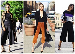 Chọn quần culottes để diện trong mùa thu đông