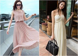 Đầm maxi voan đẹp trang phục tiện dụng nhất dành cho cô bạn gầy cao