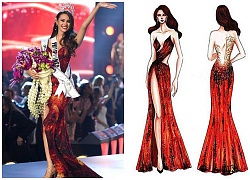 Mình Catriona Gray mặc đầm đỏ rực khiến Top 5 Miss Universe 2018 bị ví như nhóm "Tân Hoa hậu và những người bạn"