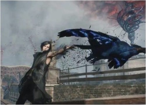 V phô diễn sức mạnh triệu hồi linh thú hủy diệt trong Devil May Cry 5, âm mưu hại Dante