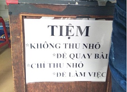 Cô chủ tiệm photo lạnh lùng treo bảng từ chối thu nhỏ tài liệu cho học sinh quay bài