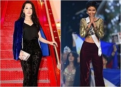 Cùng một kiểu quần nhung nhưng H'Hen Niê lọt vào top 5 Miss Universe 2018 còn Chi Pu thì trông già hẳn